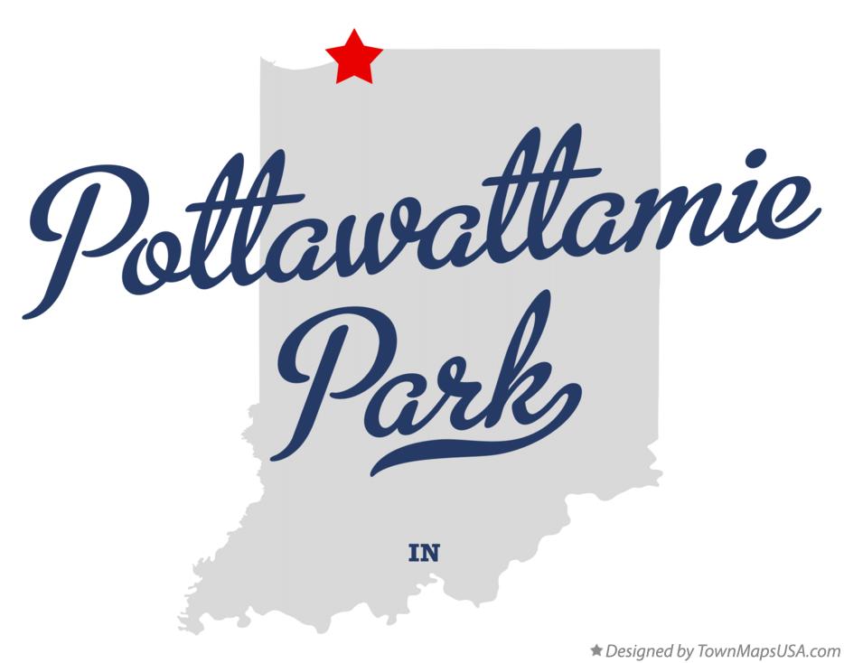 Map of Pottawattamie Park Indiana IN