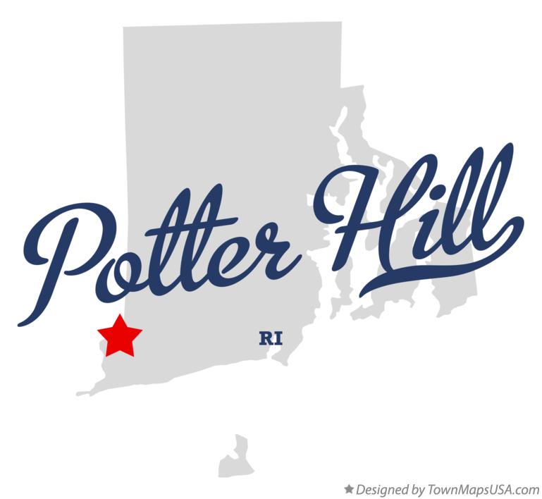 Map of Potter Hill Rhode Island RI