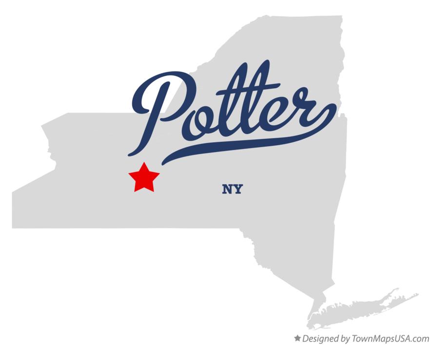 Map of Potter New York NY