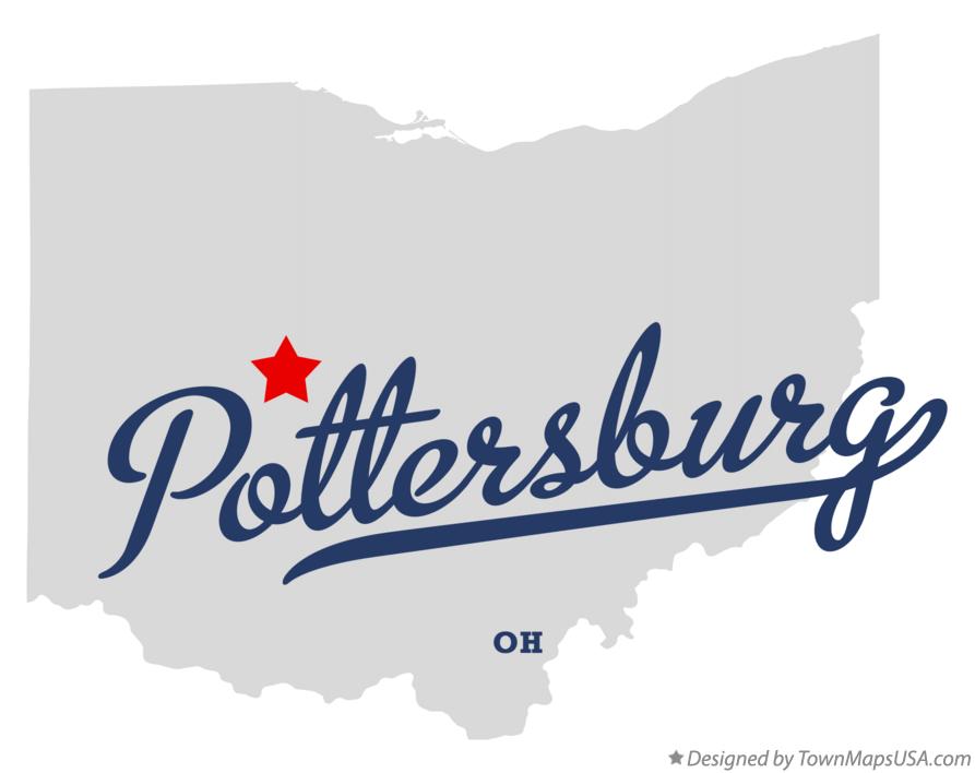 Map of Pottersburg Ohio OH