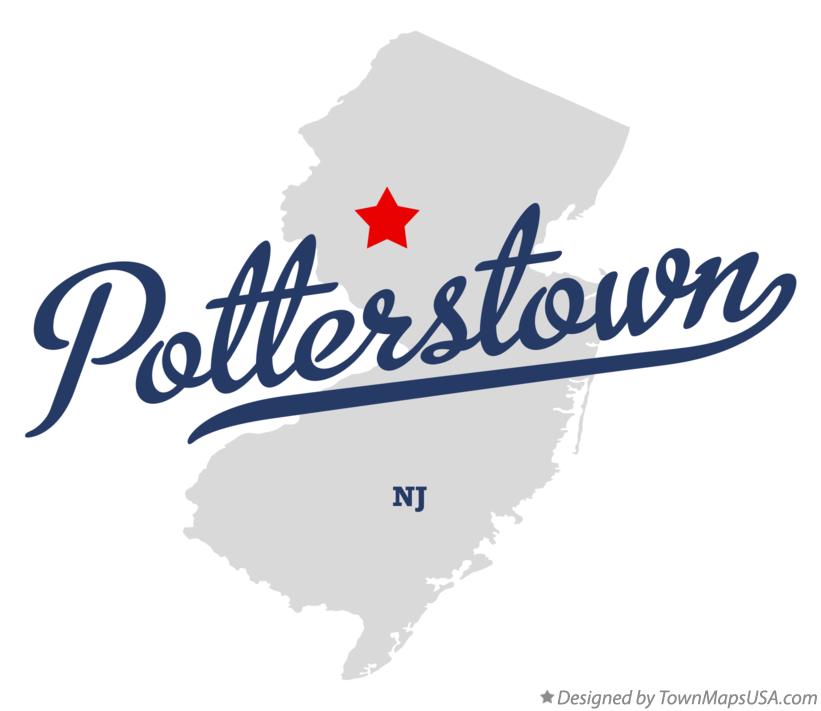 Map of Potterstown New Jersey NJ