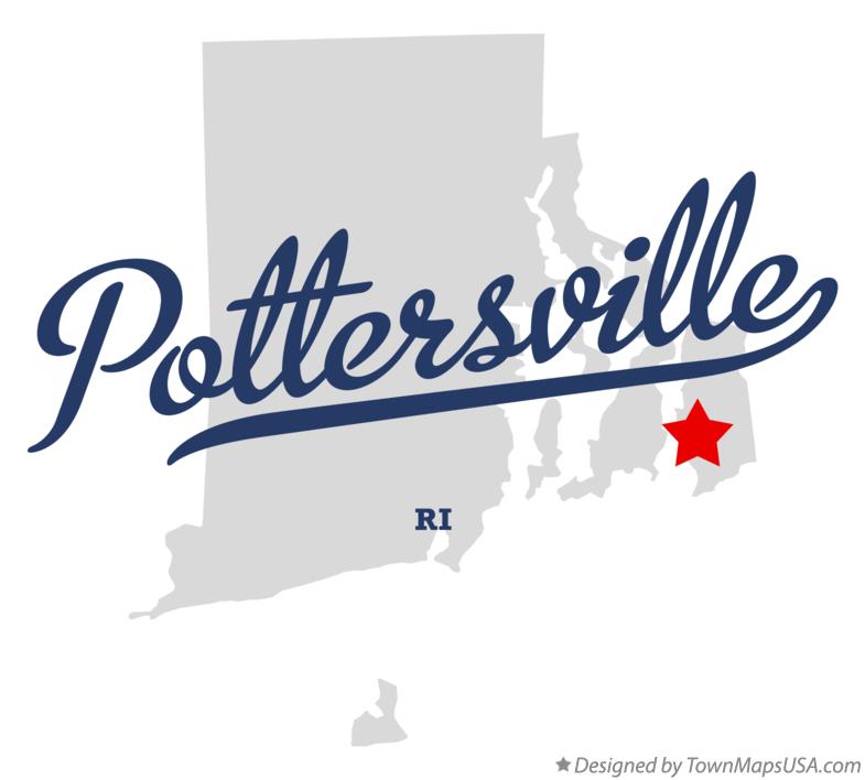 Map of Pottersville Rhode Island RI