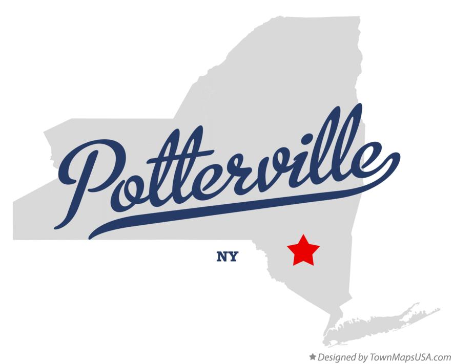 Map of Potterville New York NY