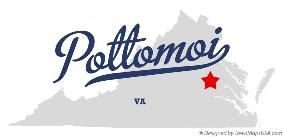 Map of Pottomoi Virginia VA