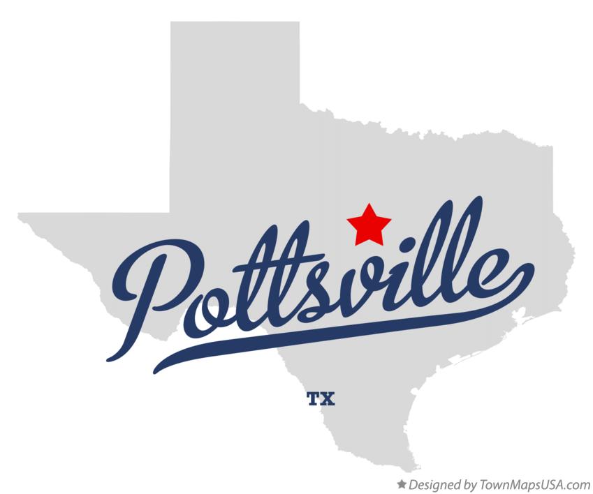 Map of Pottsville Texas TX