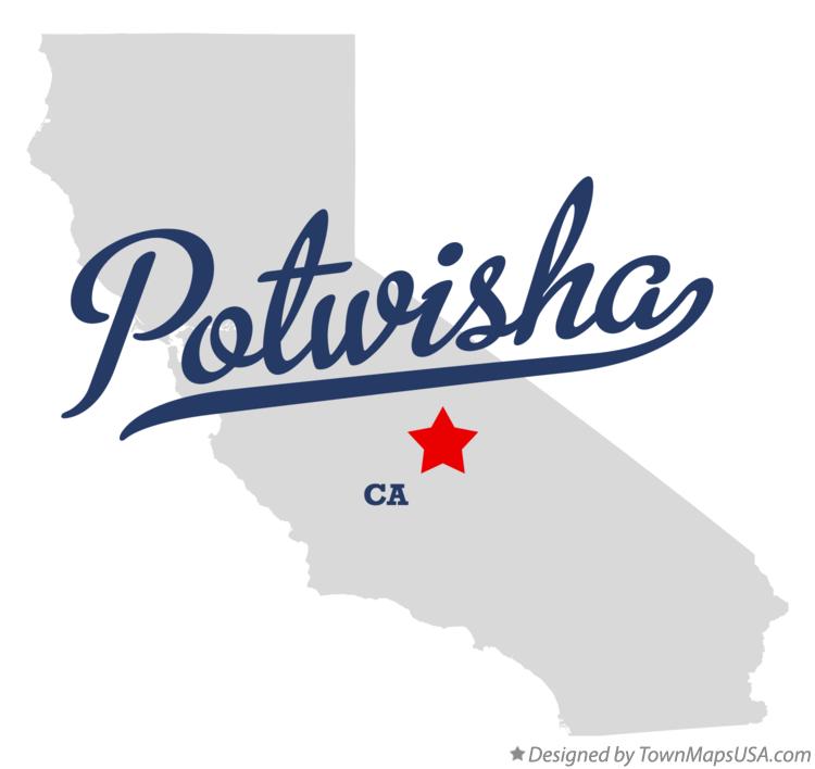 Map of Potwisha California CA