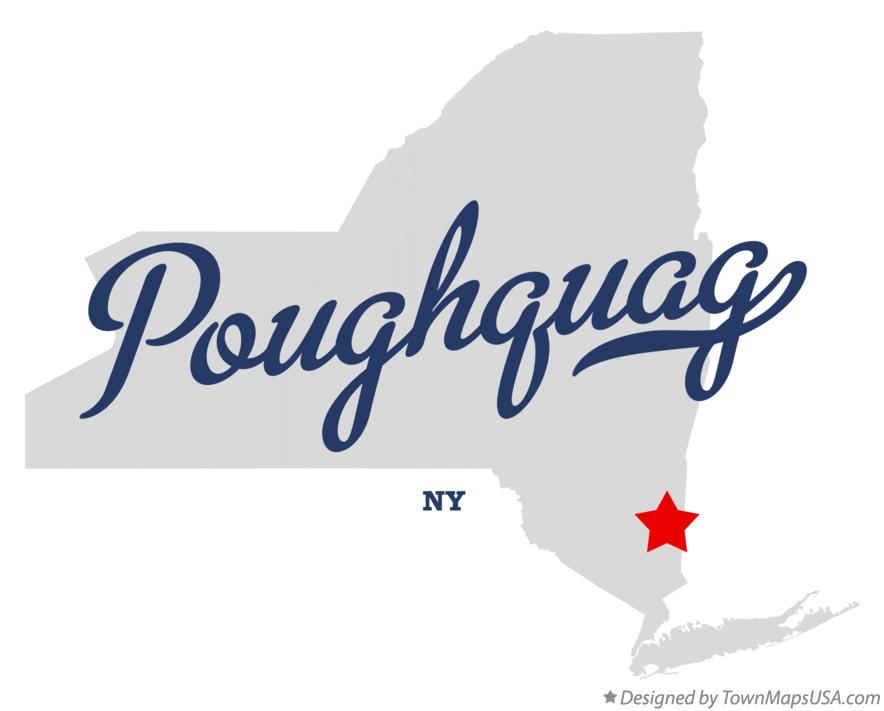 Map of Poughquag New York NY