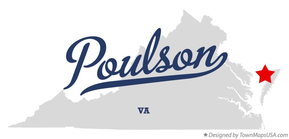 Map of Poulson Virginia VA