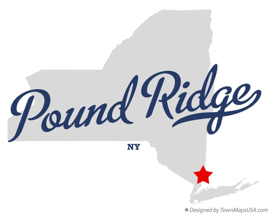Map of Pound Ridge New York NY