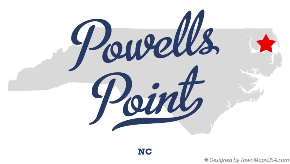 Map of Powells Point North Carolina NC