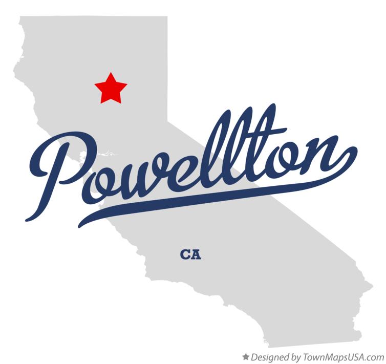 Map of Powellton California CA