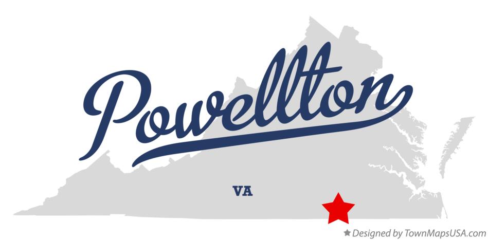 Map of Powellton Virginia VA