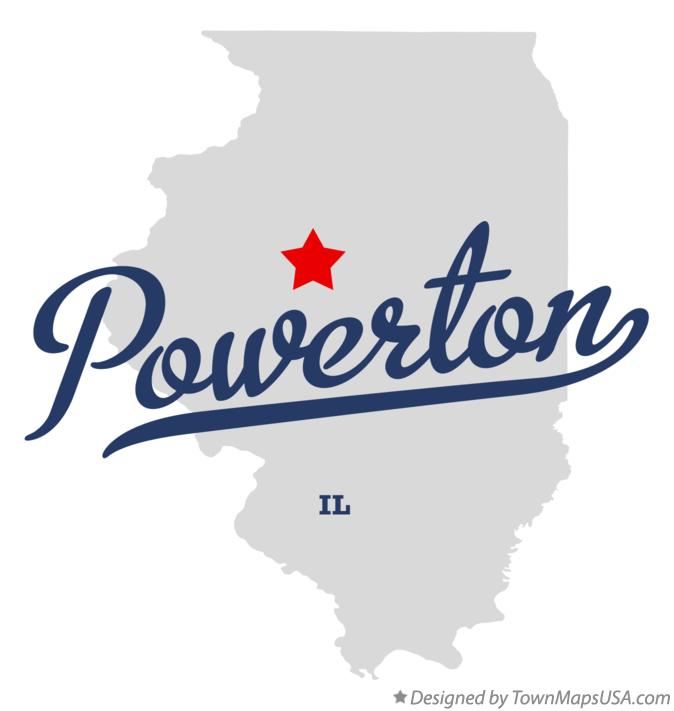 Map of Powerton Illinois IL