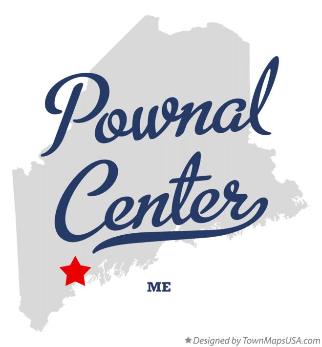 Map of Pownal Center Maine ME