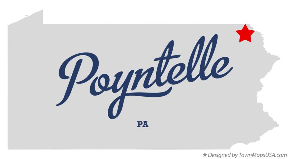 Map of Poyntelle Pennsylvania PA