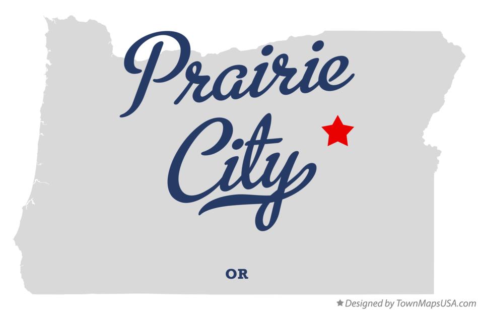 Map of Prairie City Oregon OR