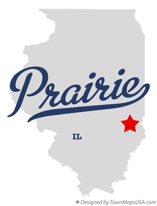 Map of Prairie Illinois IL