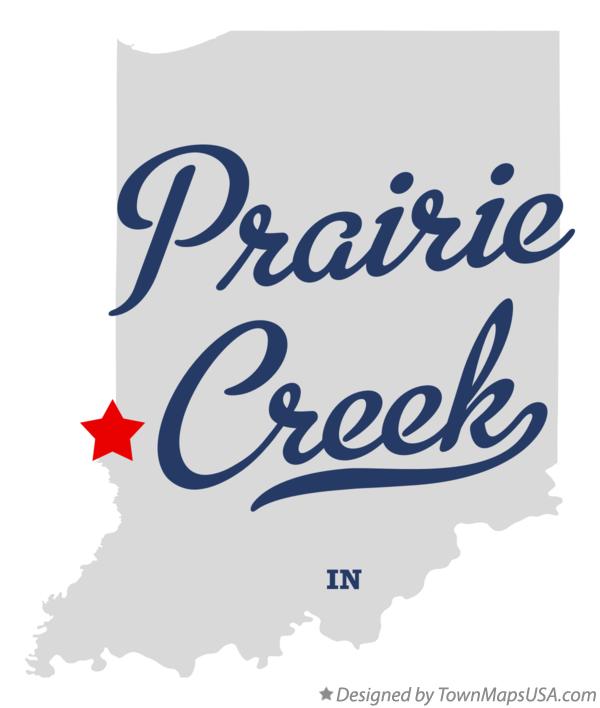Map of Prairie Creek Indiana IN