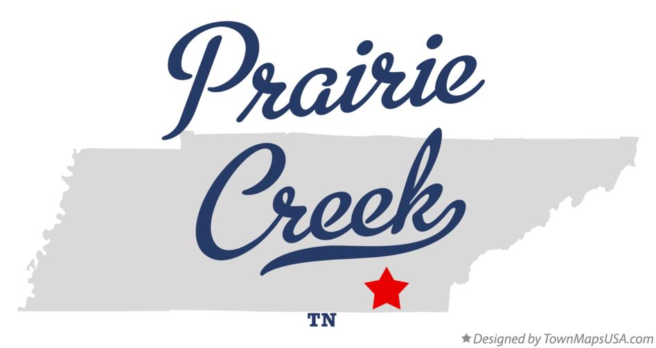 Map of Prairie Creek Tennessee TN