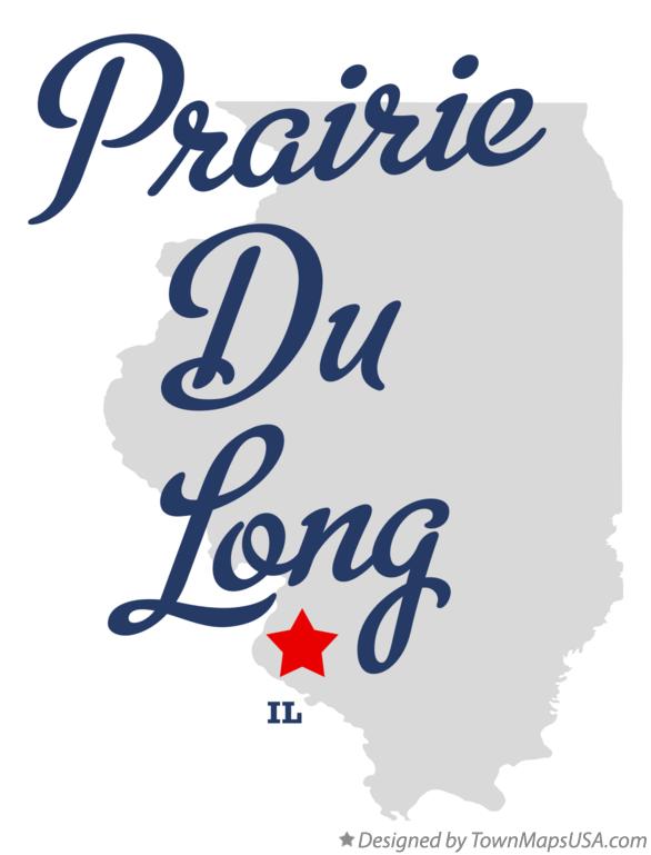 Map of Prairie Du Long Illinois IL