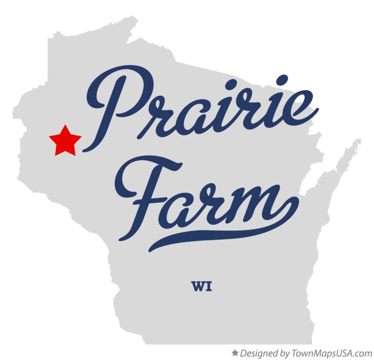 Map of Prairie Farm Wisconsin WI