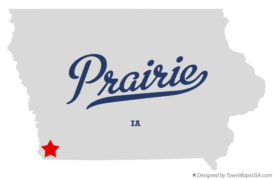 Map of Prairie Iowa IA