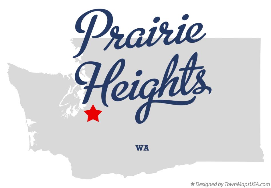 Map of Prairie Heights Washington WA