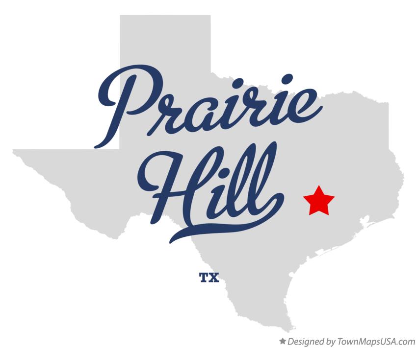Map of Prairie Hill Texas TX