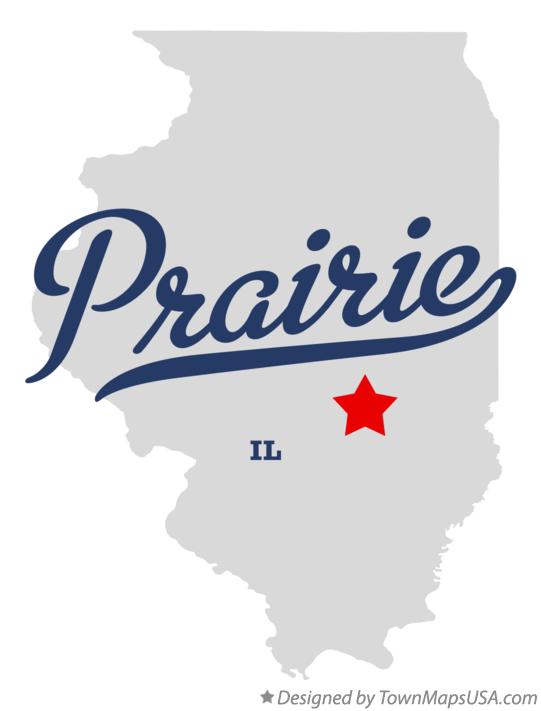 Map of Prairie Illinois IL