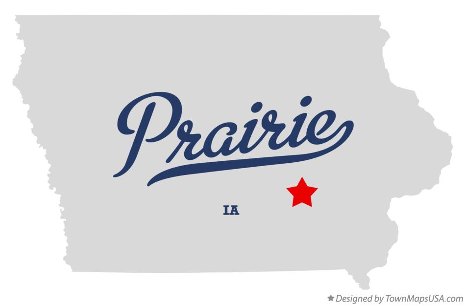 Map of Prairie Iowa IA
