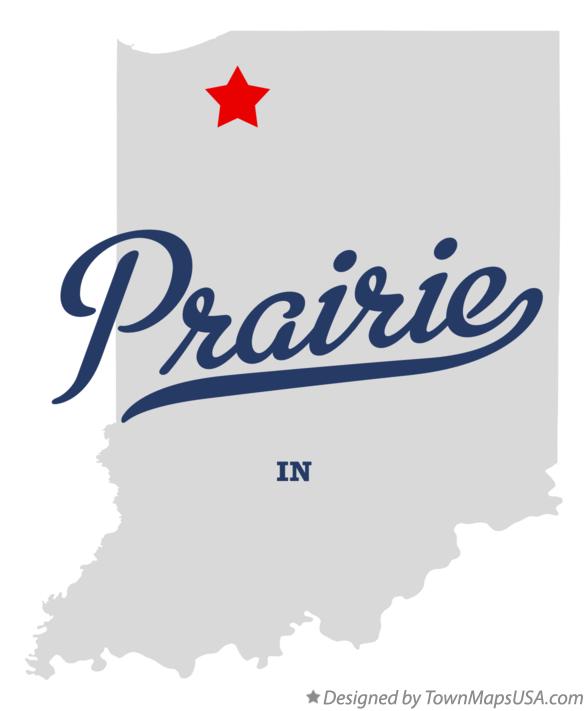 Map of Prairie Indiana IN