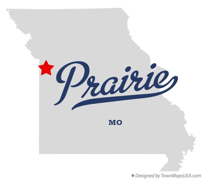 Map of Prairie Missouri MO