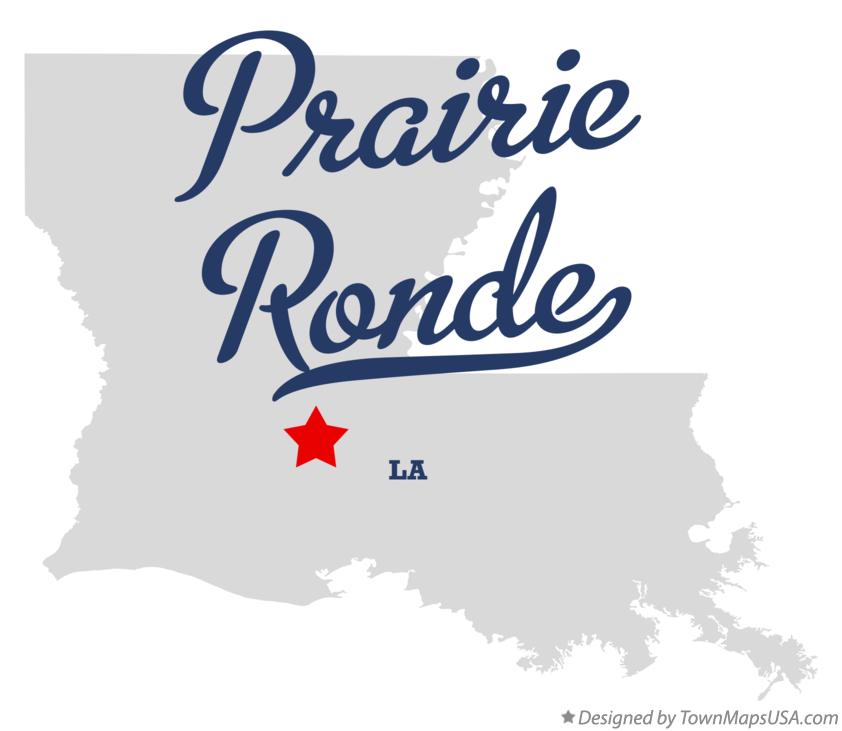 Map of Prairie Ronde Louisiana LA