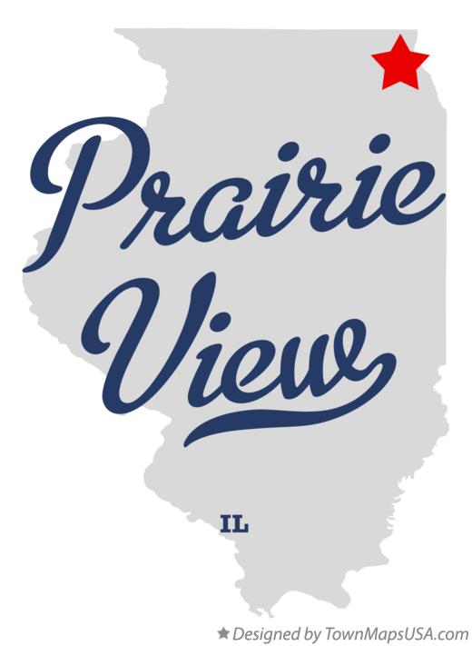 Map of Prairie View Illinois IL