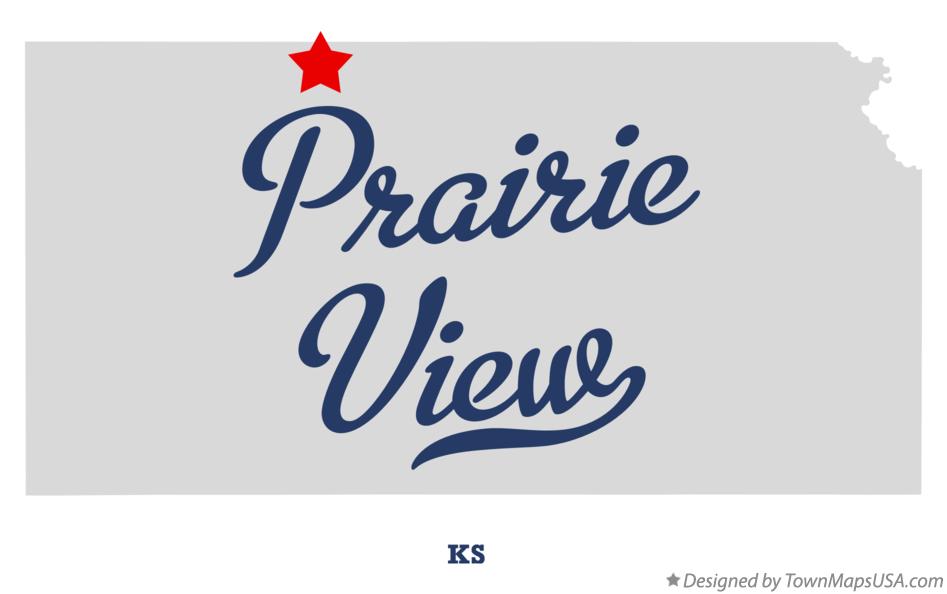 Map of Prairie View Kansas KS