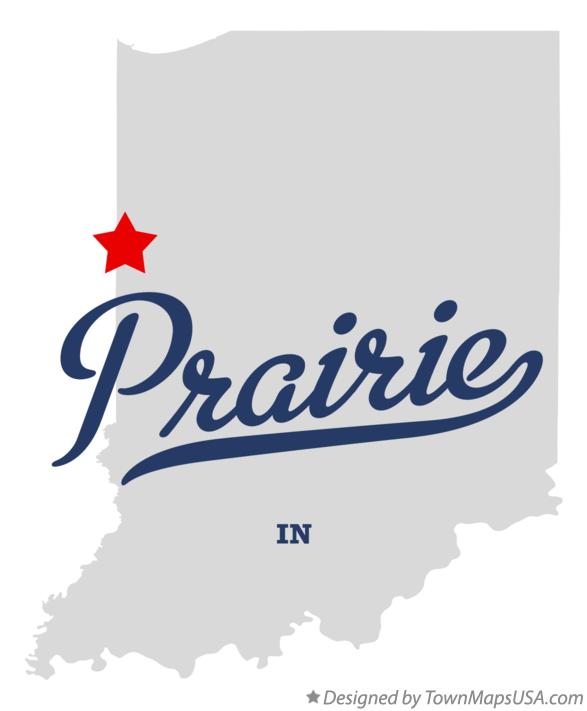 Map of Prairie Indiana IN