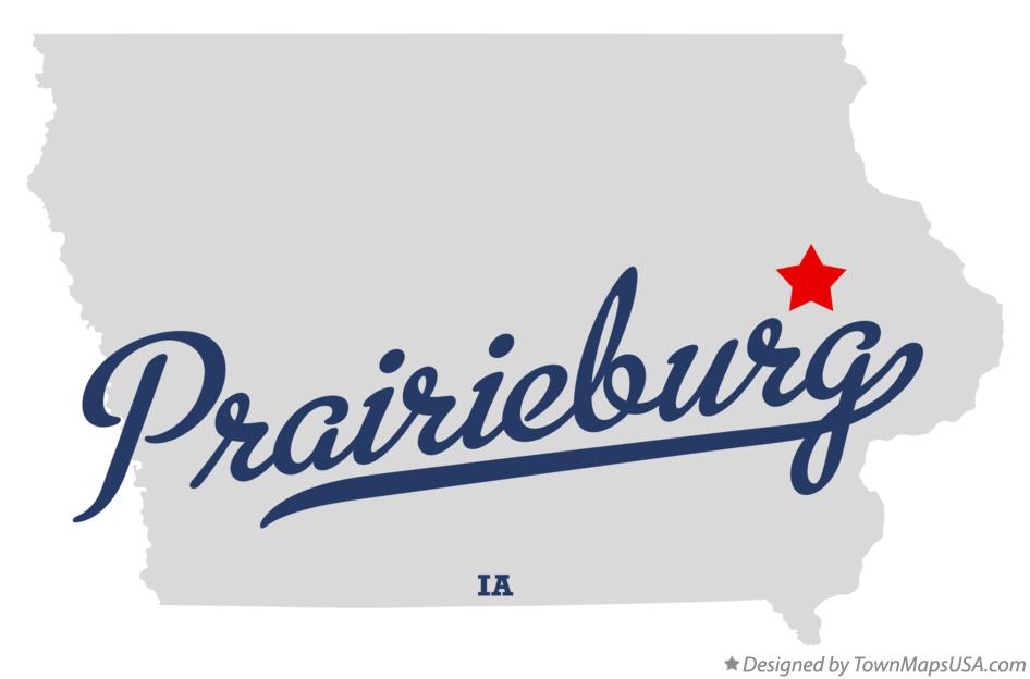 Map of Prairieburg Iowa IA