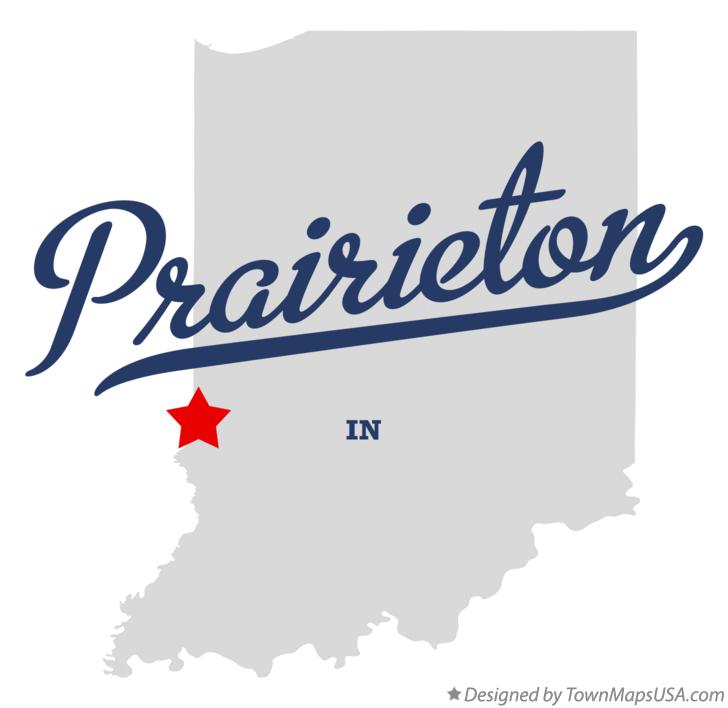 Map of Prairieton Indiana IN