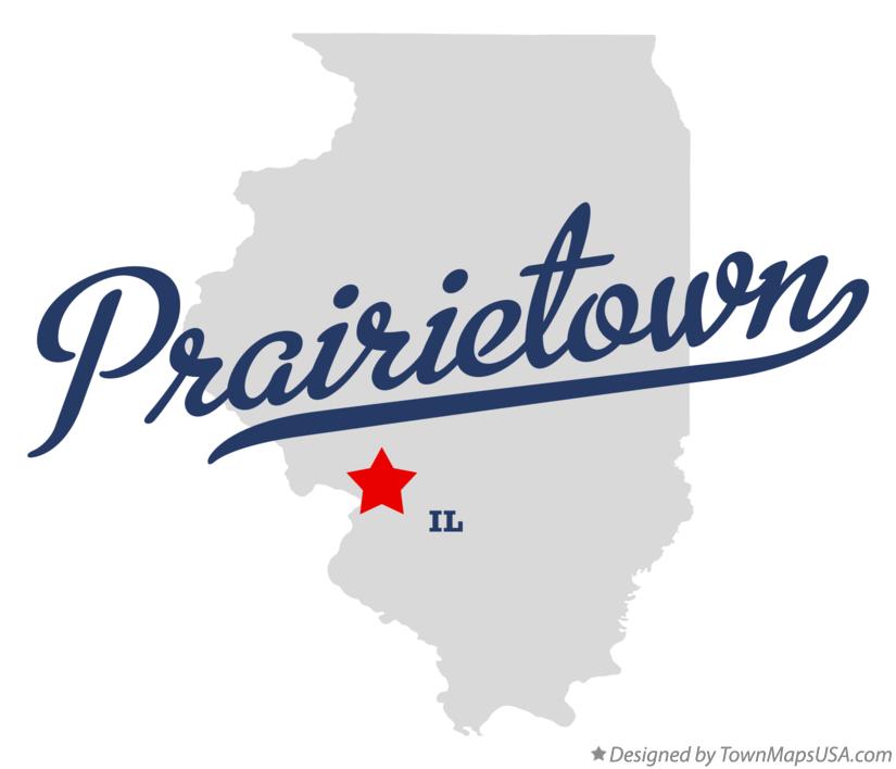 Map of Prairietown Illinois IL