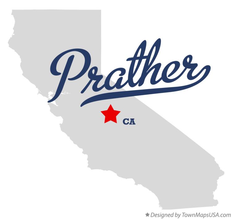 Map of Prather California CA