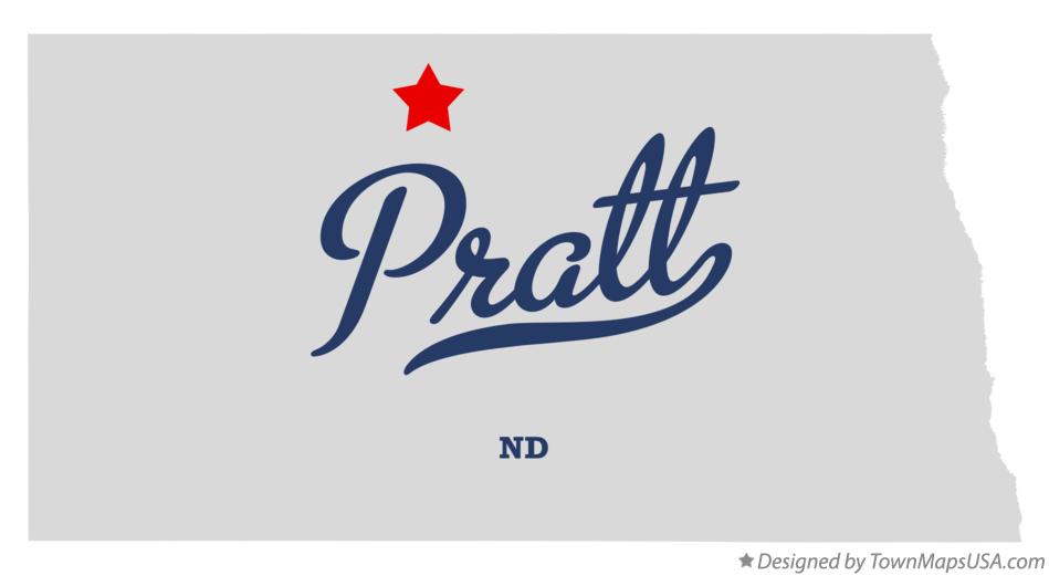 Map of Pratt North Dakota ND