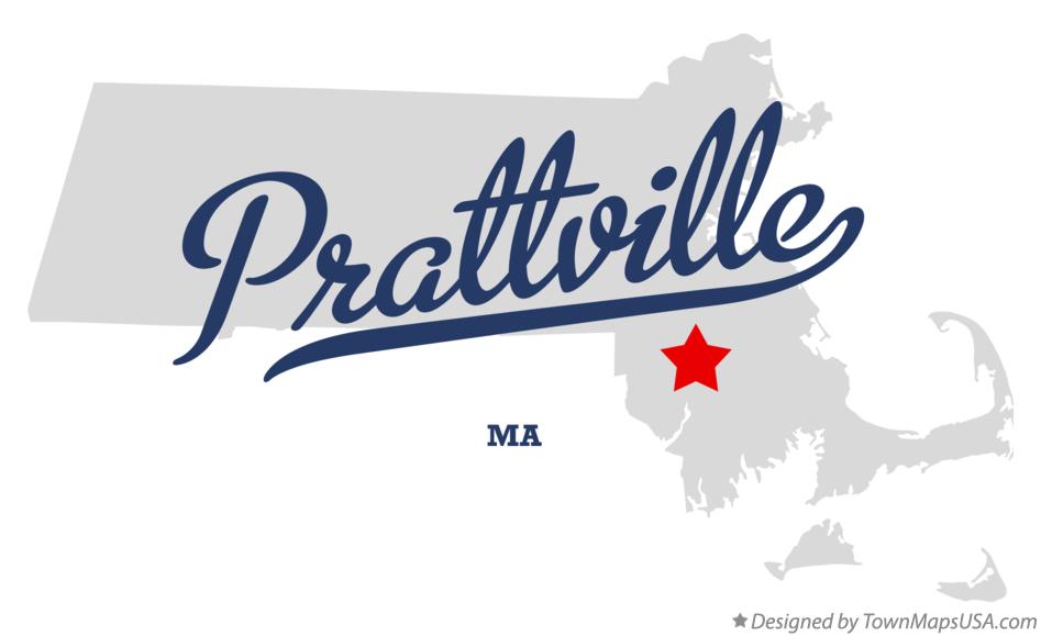 Map of Prattville Massachusetts MA