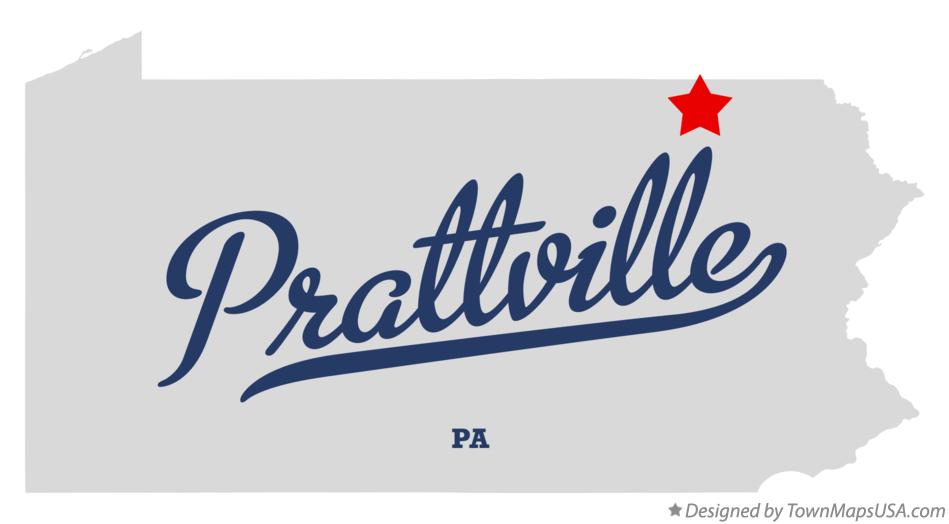 Map of Prattville Pennsylvania PA