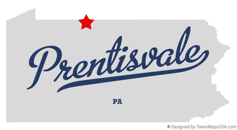 Map of Prentisvale Pennsylvania PA