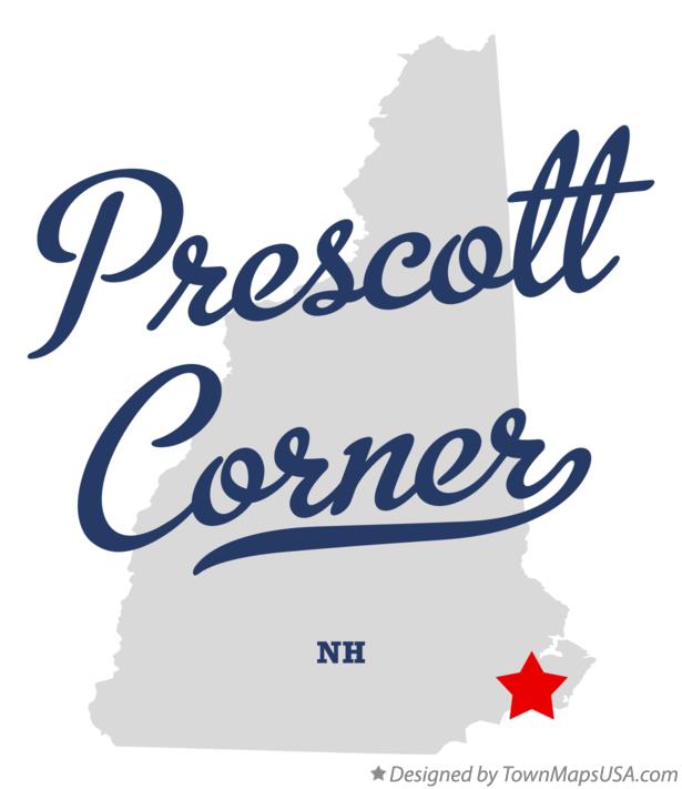 Map of Prescott Corner New Hampshire NH