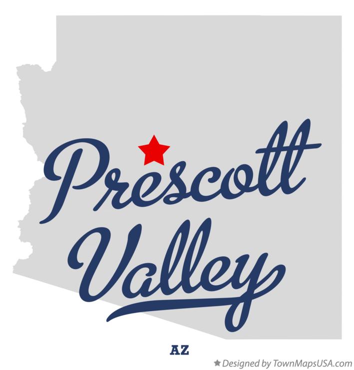 Map of Prescott Valley Arizona AZ