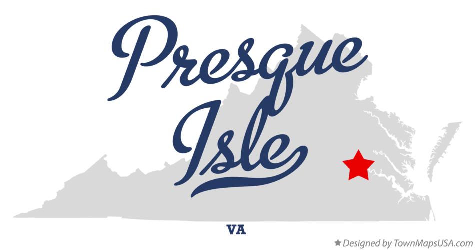 Map of Presque Isle Virginia VA