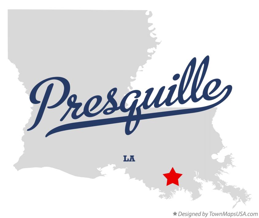 Map of Presquille Louisiana LA
