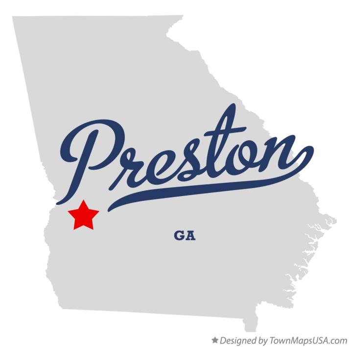 Map of Preston Georgia GA