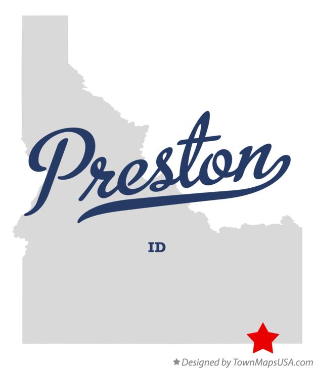 Map of Preston Idaho ID